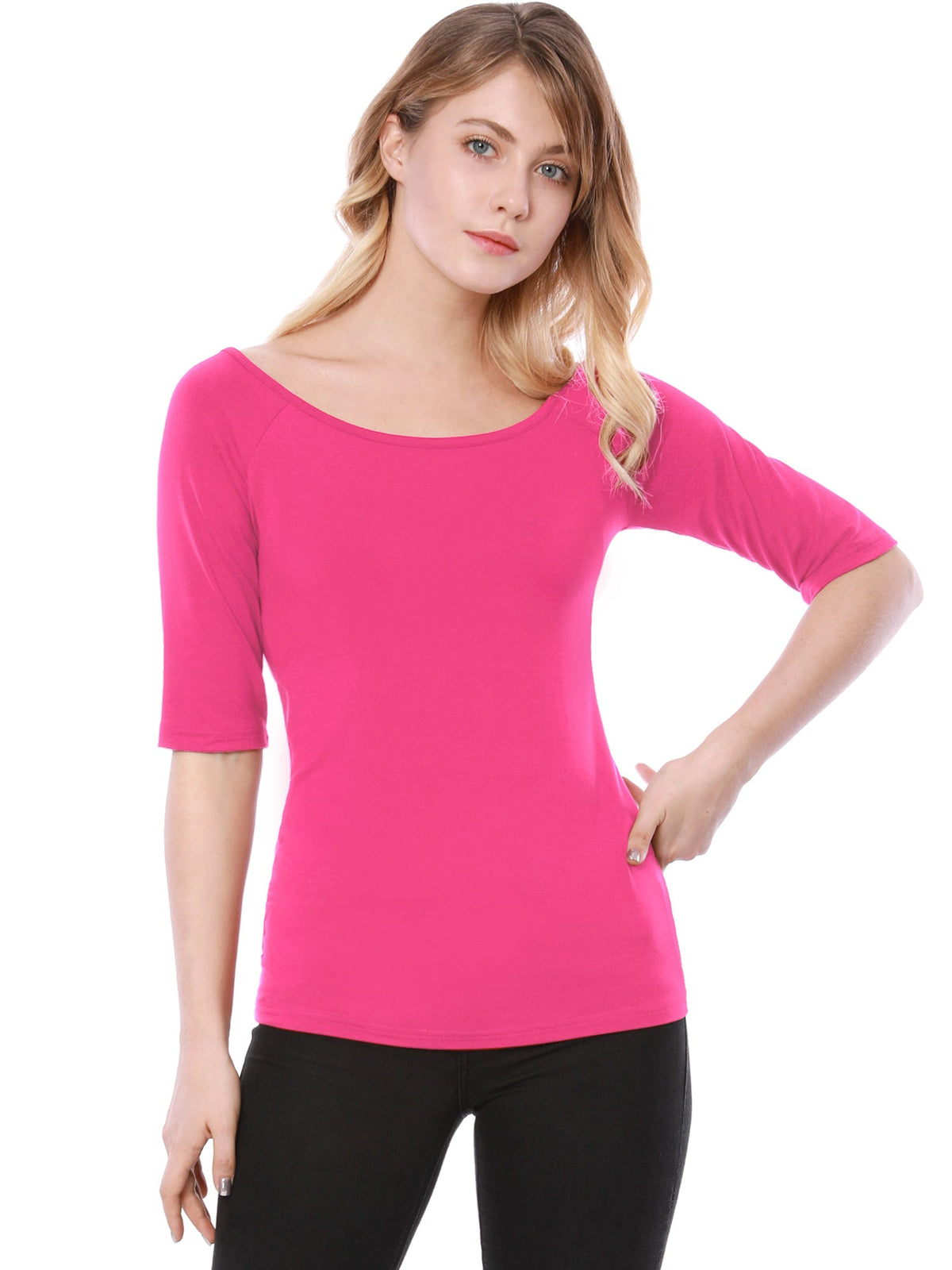 Hip-Length Slim Stretch Tee