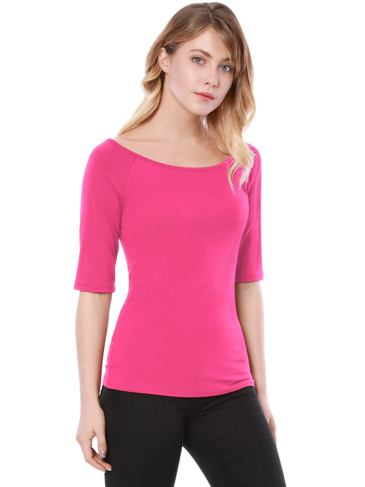 Hip-Length Slim Stretch Tee