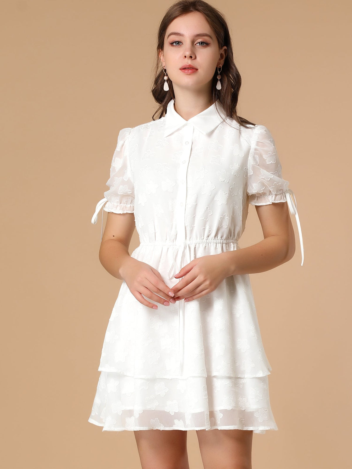Half-Placket Button Dress