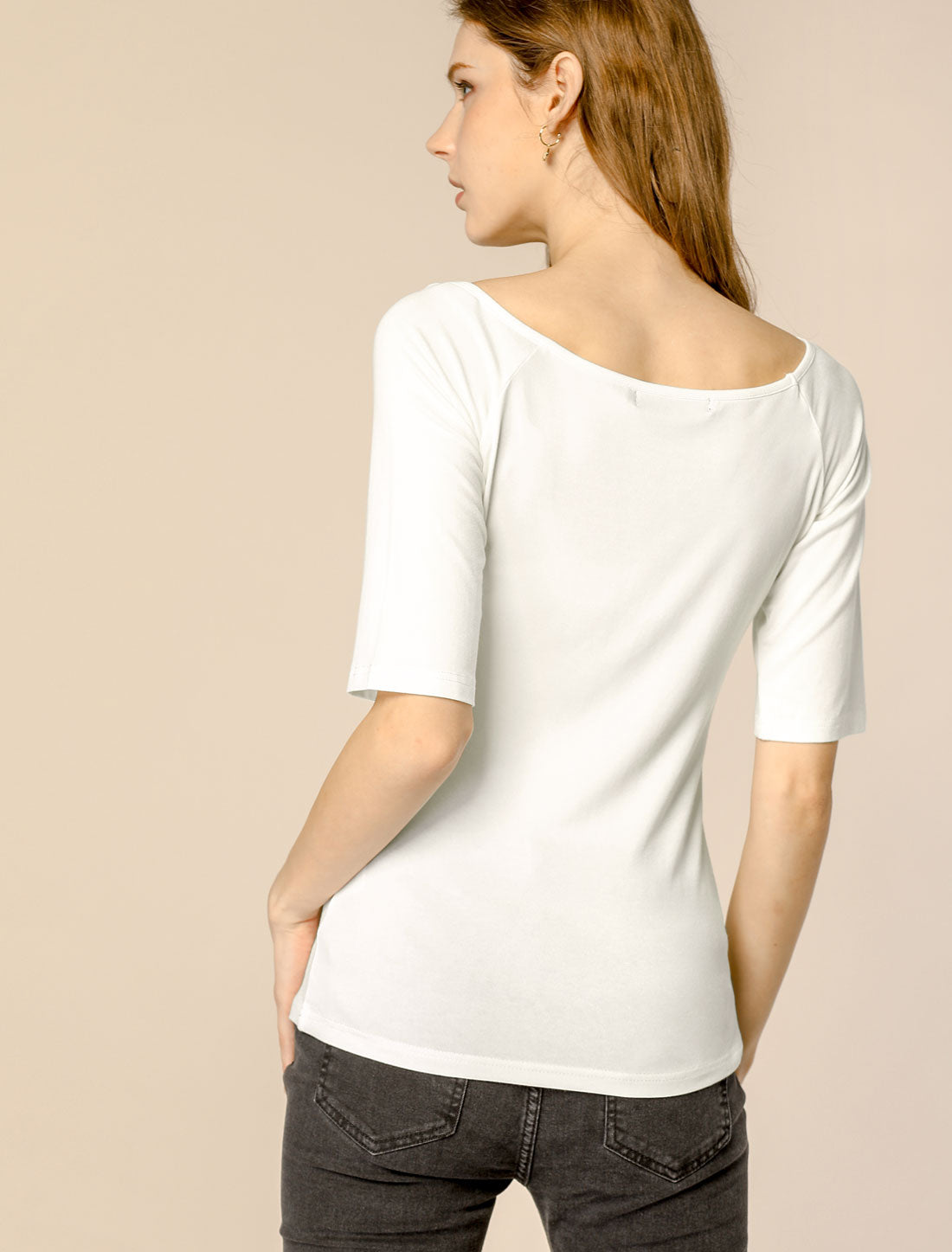 Hip-Length Slim Stretch Tee