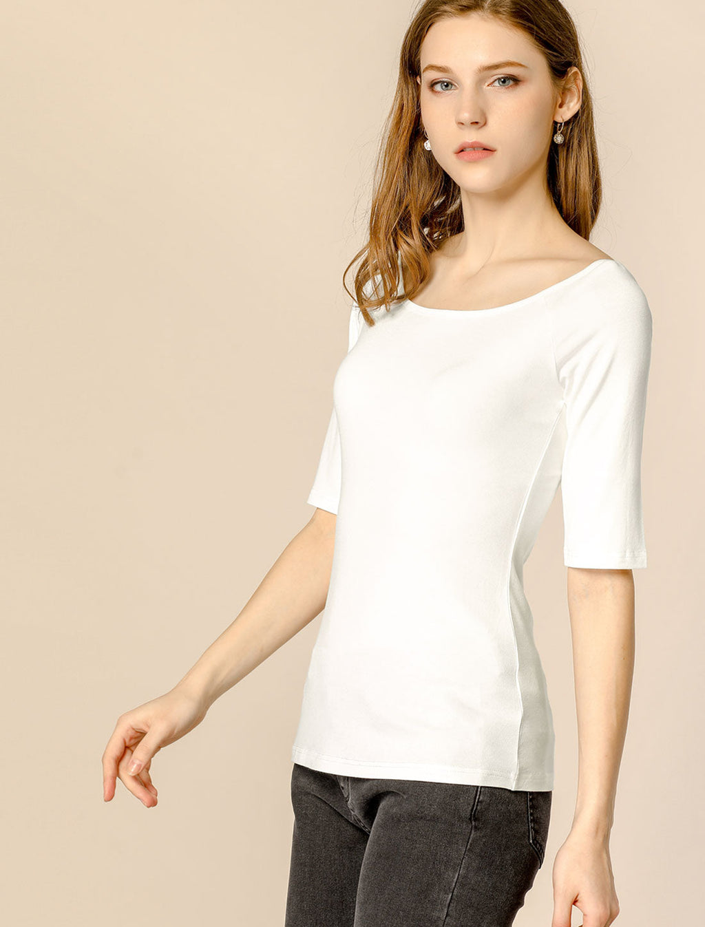 Hip-Length Slim Stretch Tee