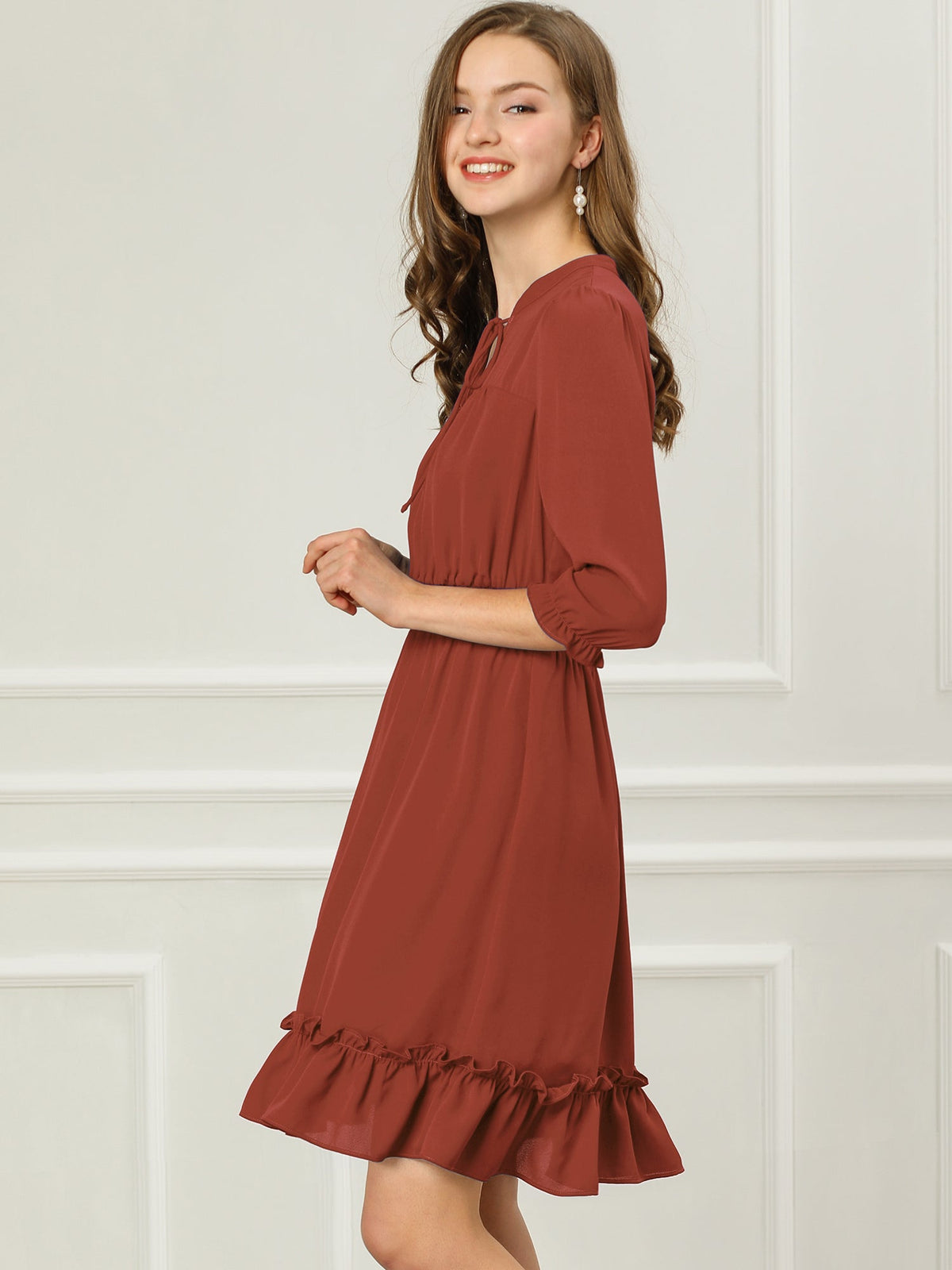 Smocked Layered Ruffle Dress