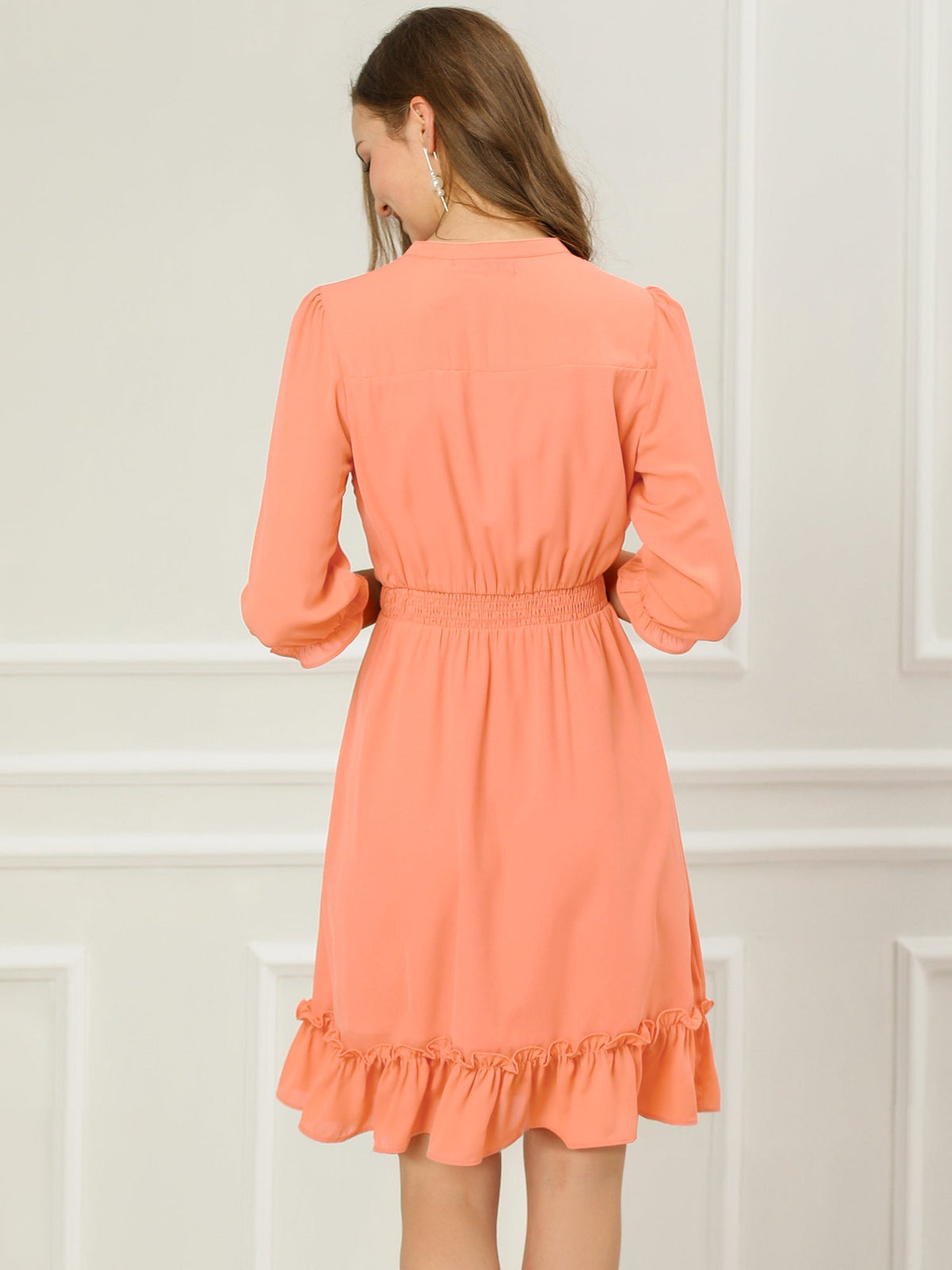 Smocked Layered Ruffle Dress