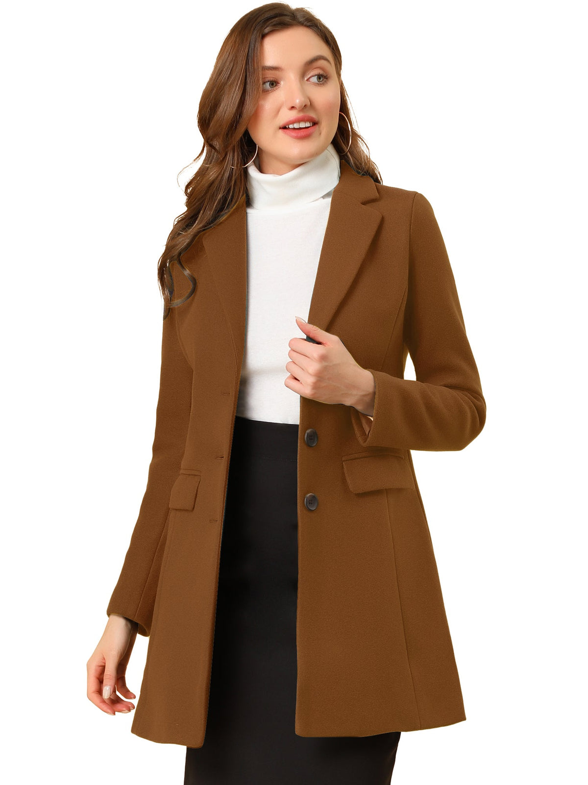 Single-Breast Vent Fit Coat