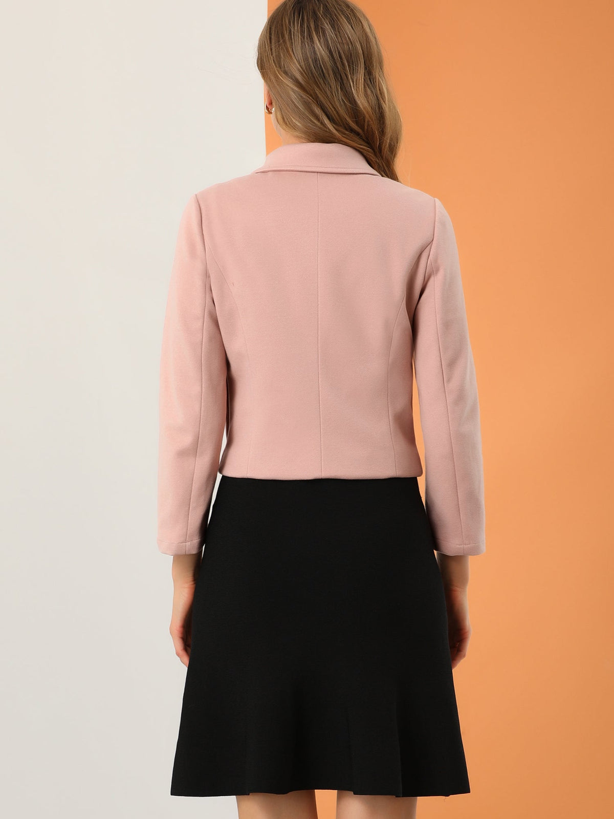 Cotton-Blend Point Collar Bomber Jacket