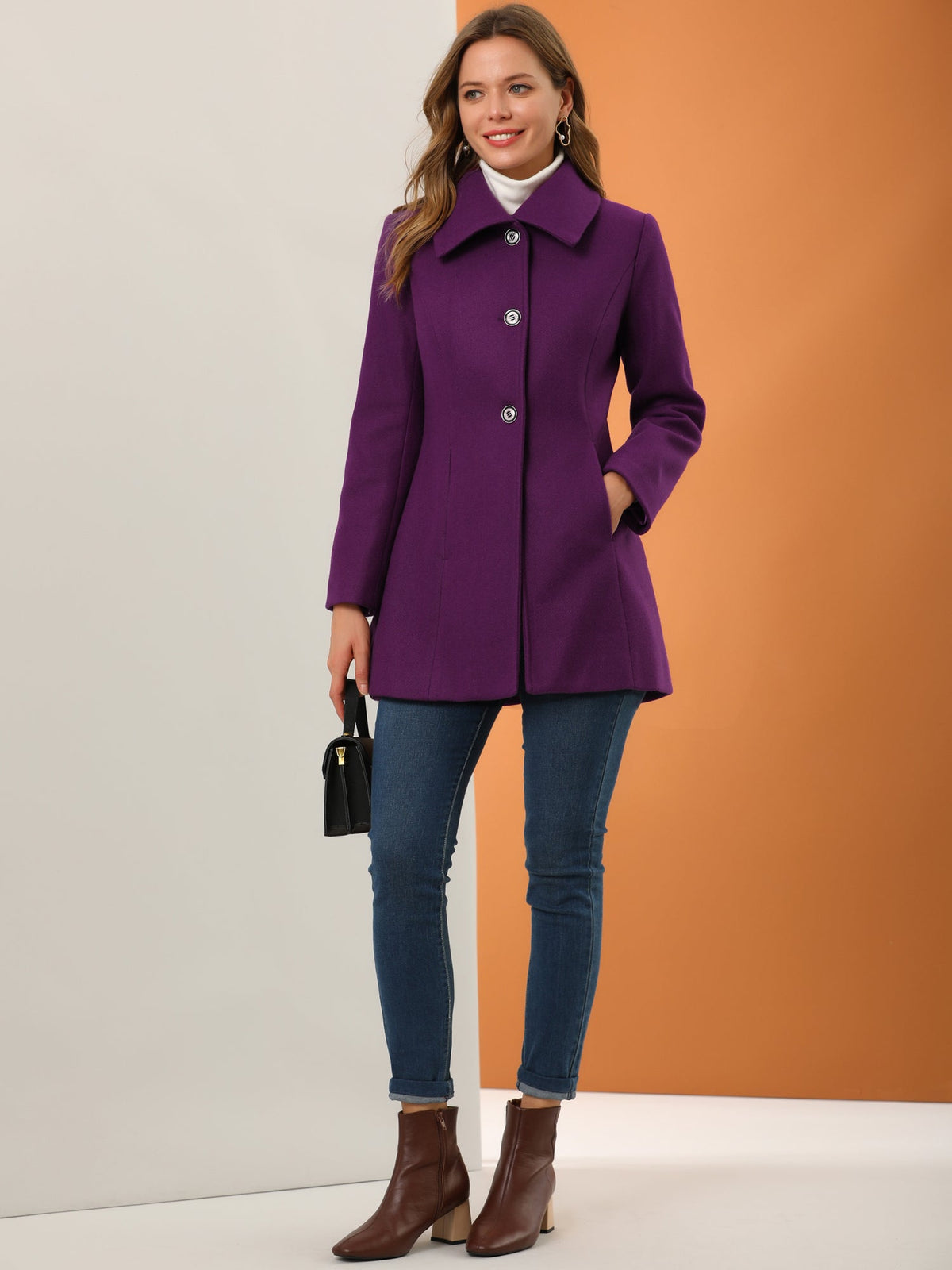 Bowtie Back A-Line Coat