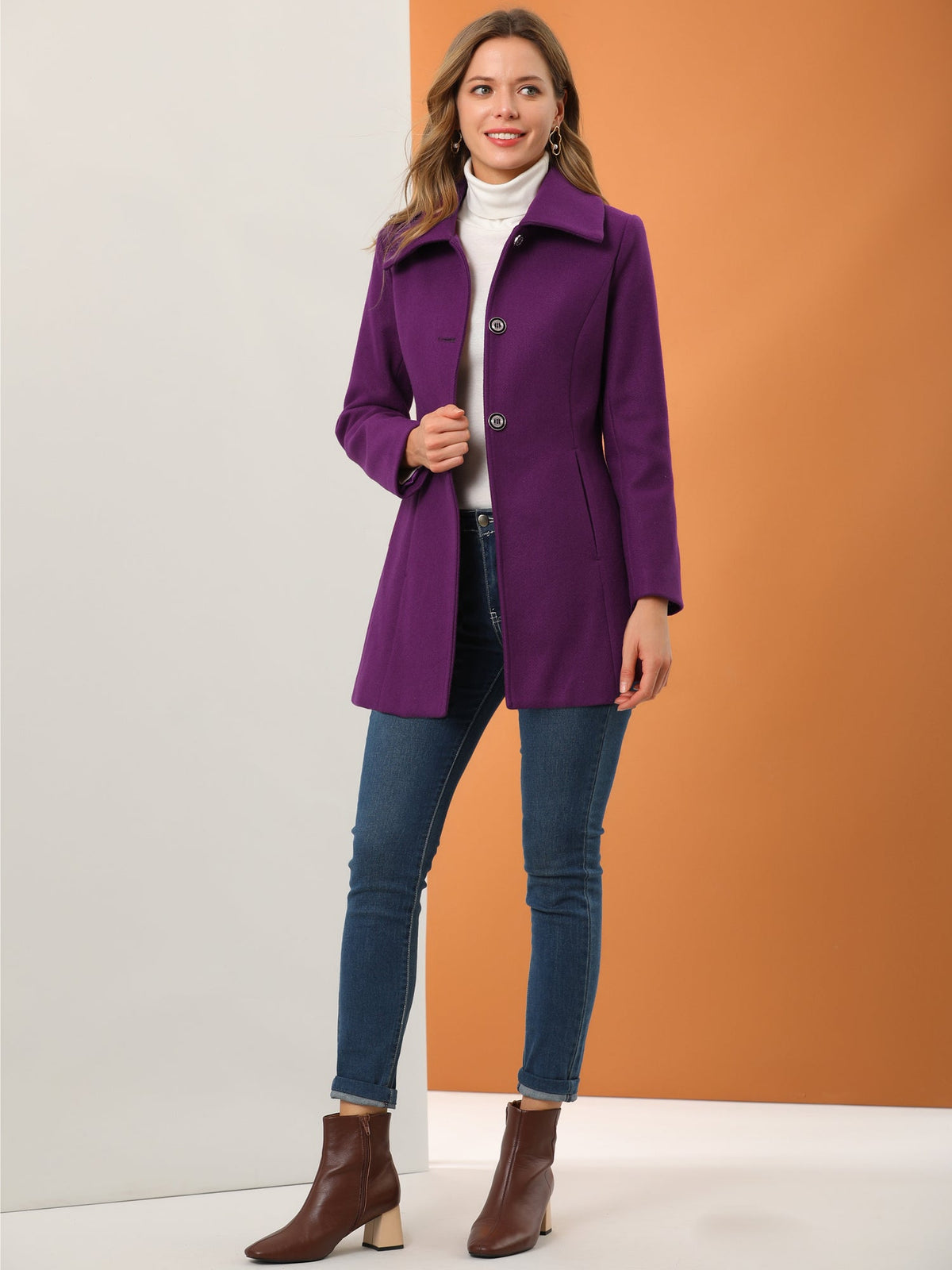 Bowtie Back A-Line Coat