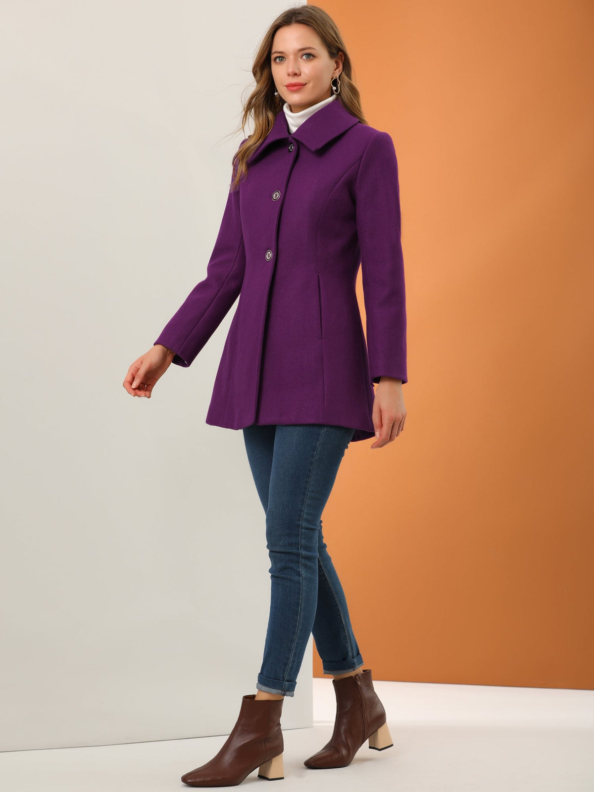 Bowtie Back A-Line Coat