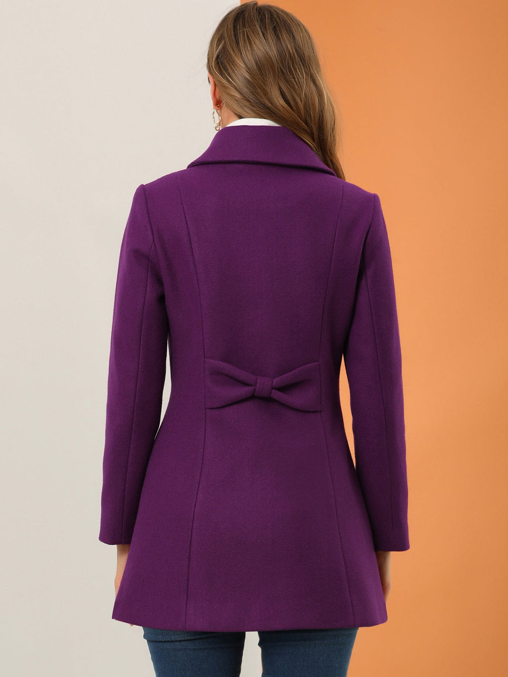 Bowtie Back A-Line Coat