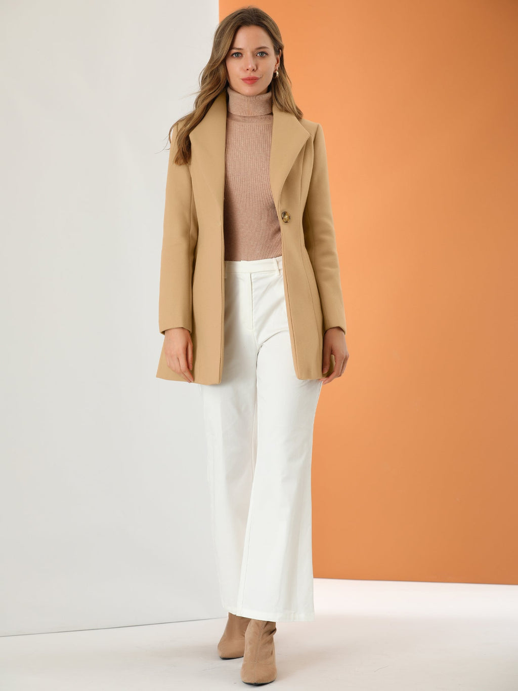 Shawl Collar Fully Lined Overcoat‌