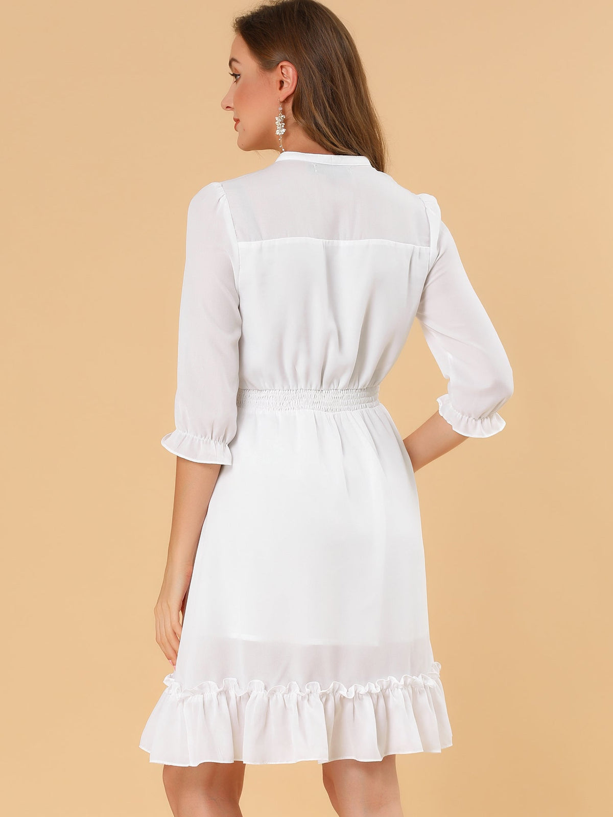 Smocked Layered Ruffle Dress