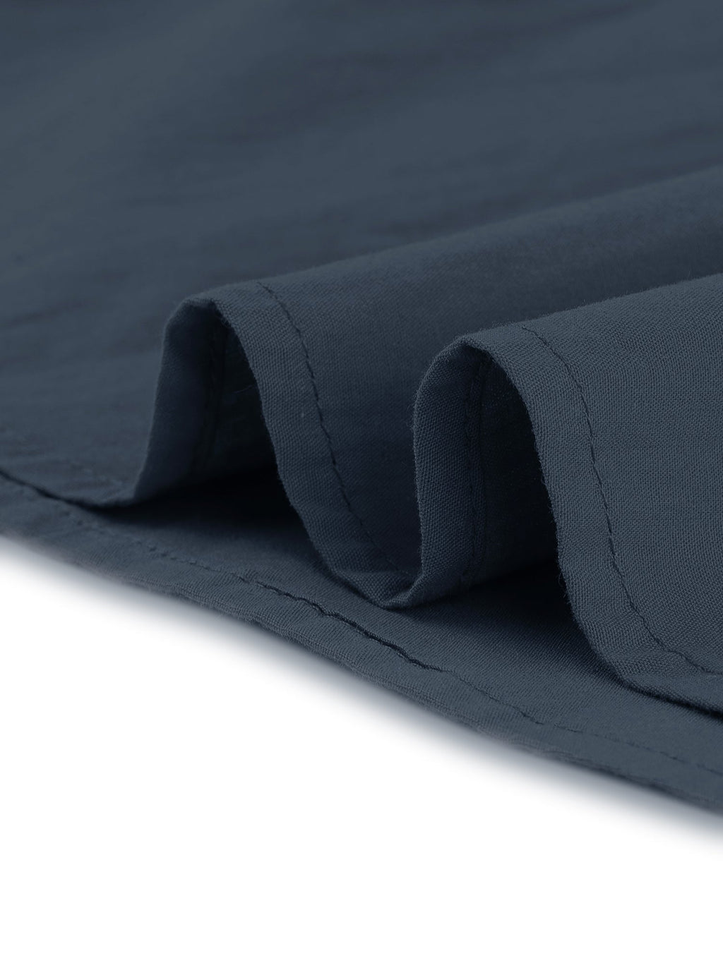 Point-Collar Ruched Dress