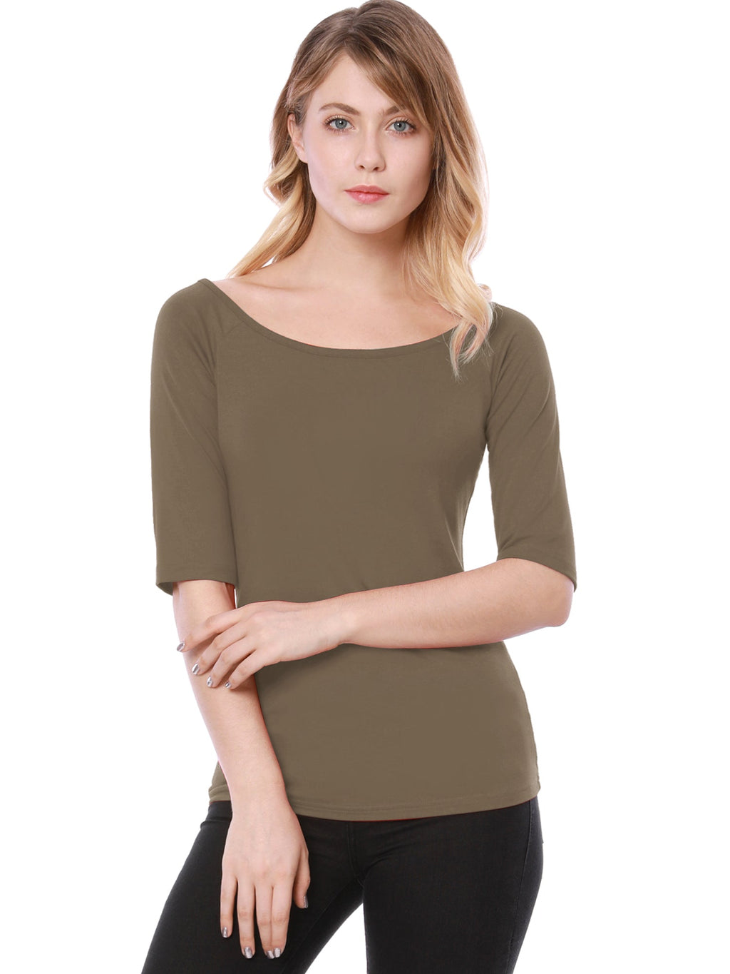 Hip-Length Slim Stretch Tee