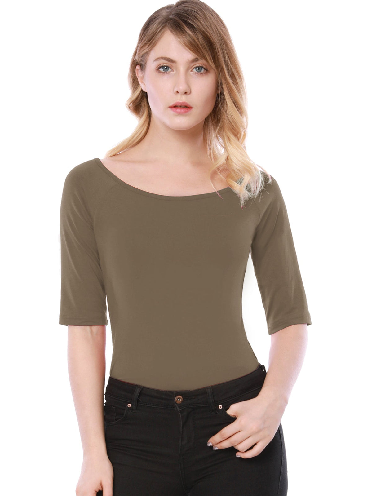 Hip-Length Slim Stretch Tee
