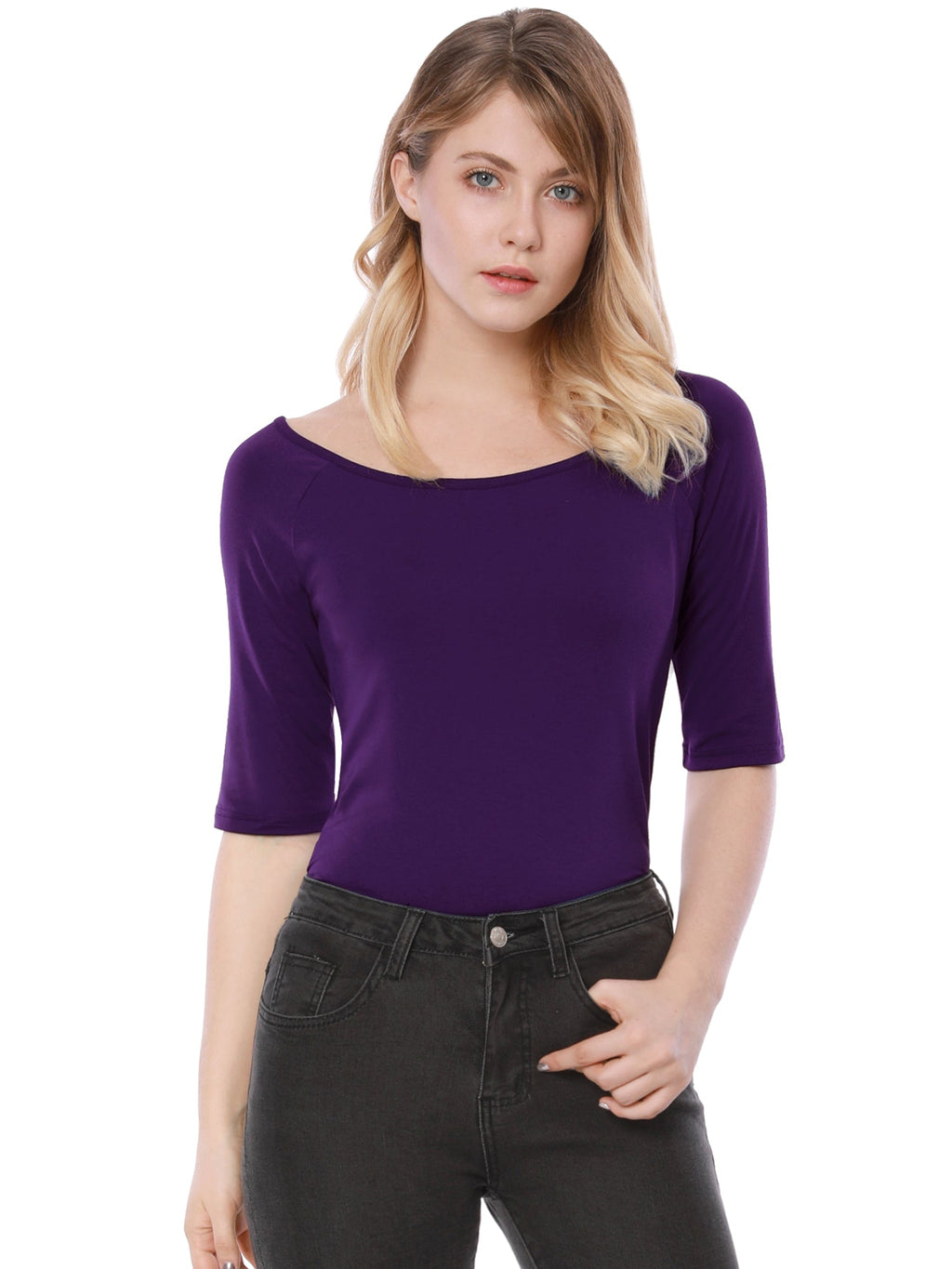 Hip-Length Slim Stretch Tee