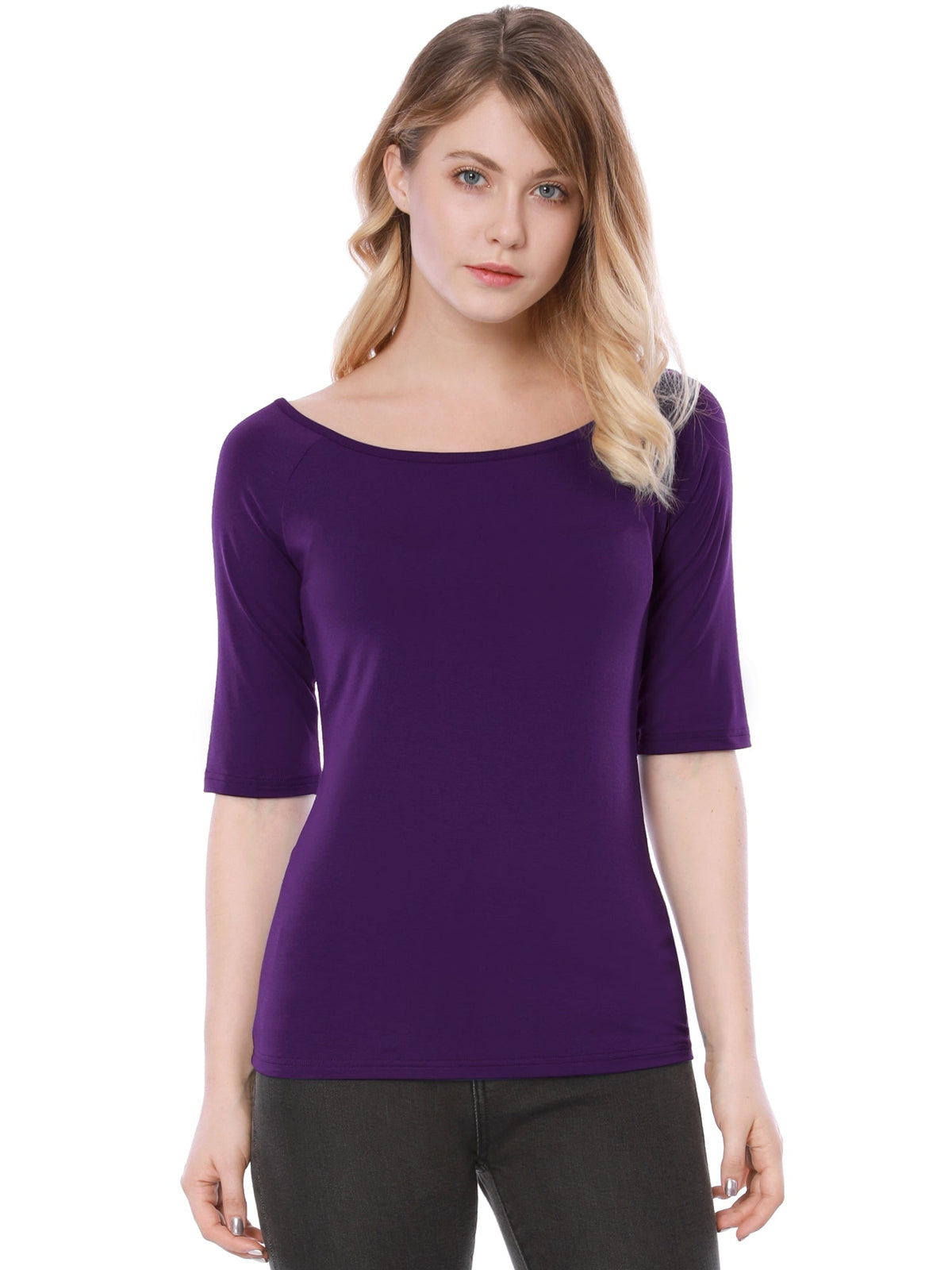 Hip-Length Slim Stretch Tee