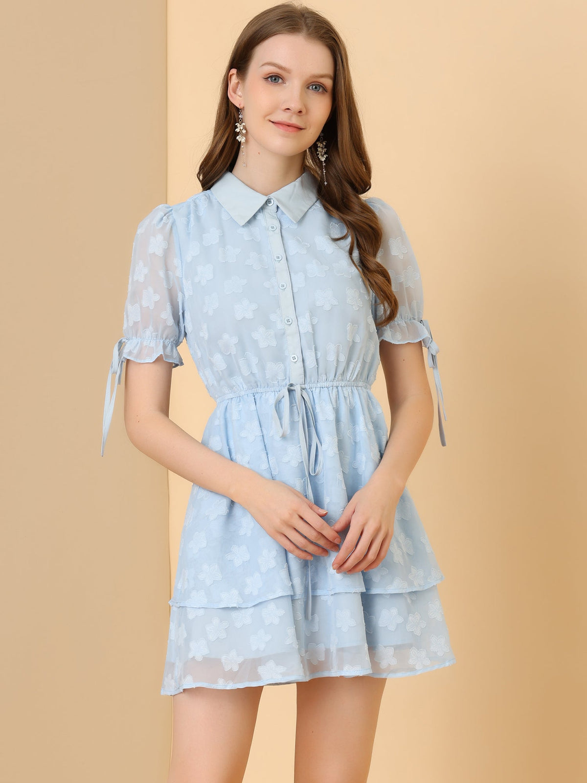 Half-Placket Button Dress