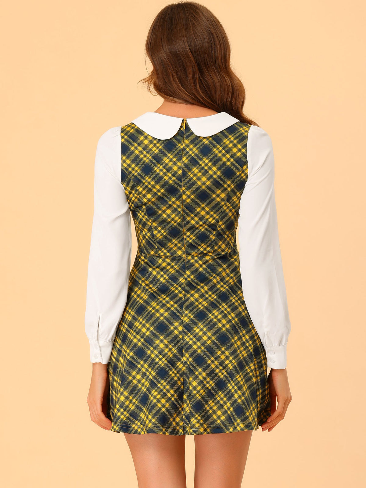 Button-Decor Stretch Dress