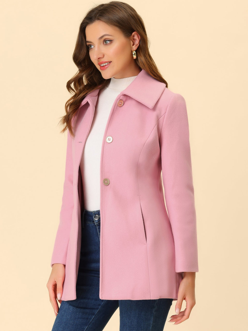 Bowtie Back A-Line Coat