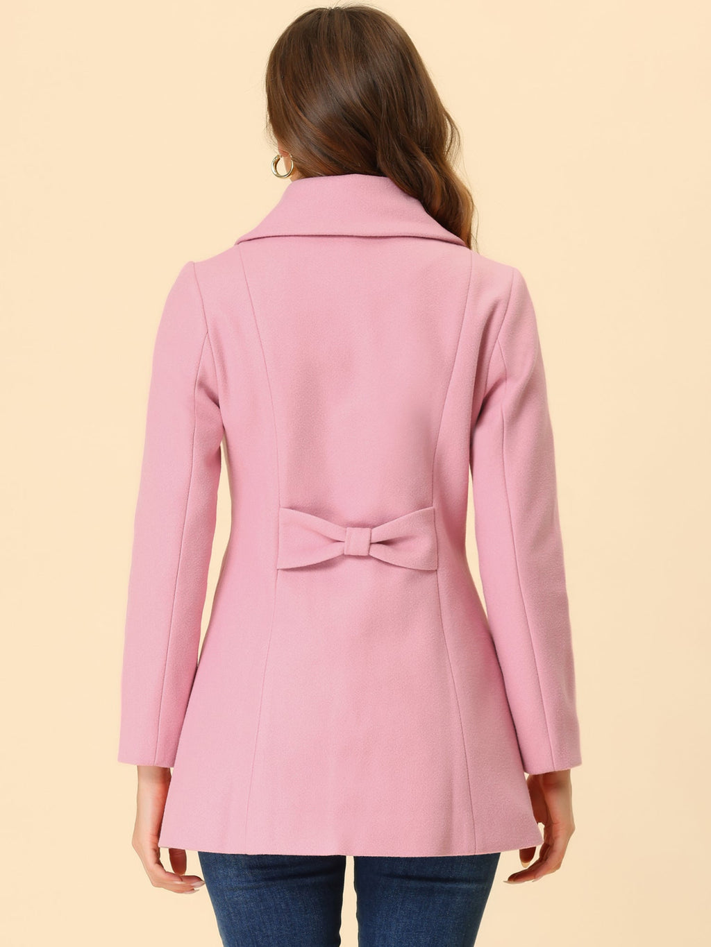 Bowtie Back A-Line Coat