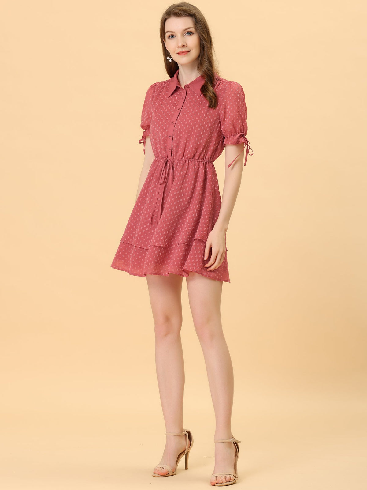 Half-Placket Button Dress