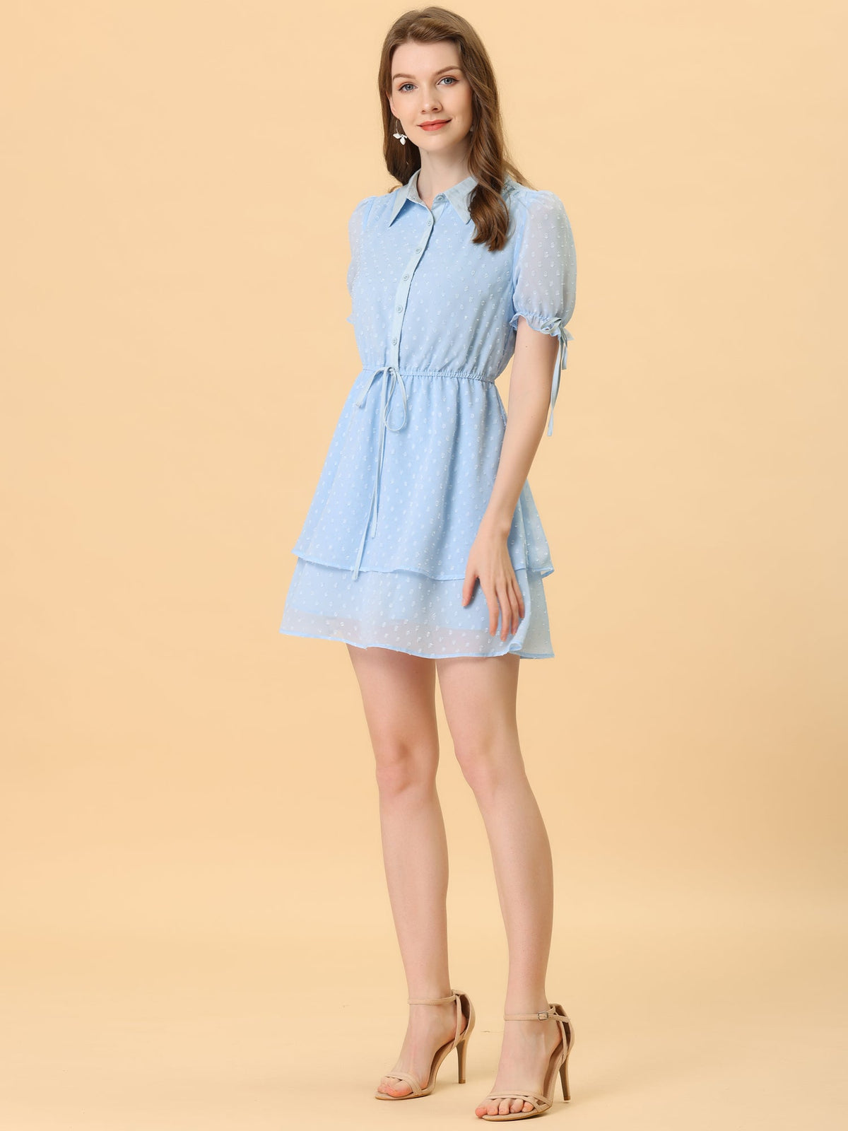 Half-Placket Button Dress