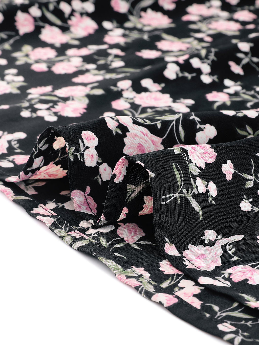 Smocked Floral Square Neck Dress