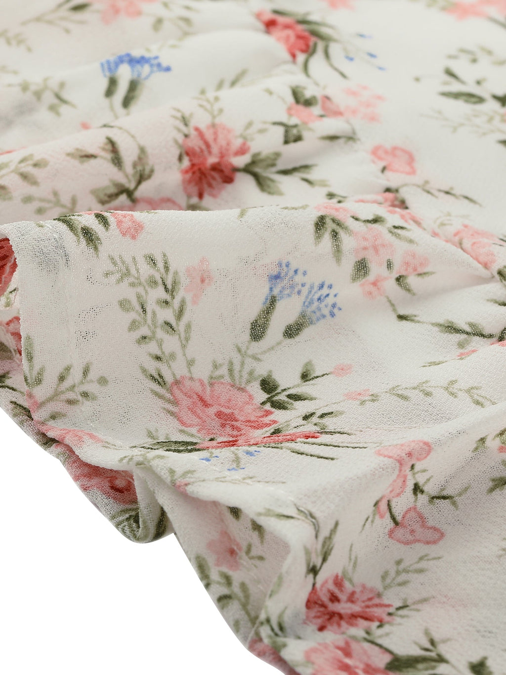 Floral Standing Collar Dress