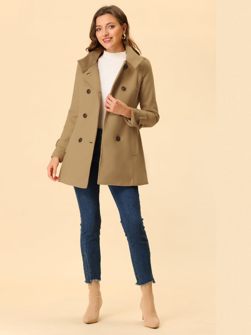 Minimalist Belted Trench Coat