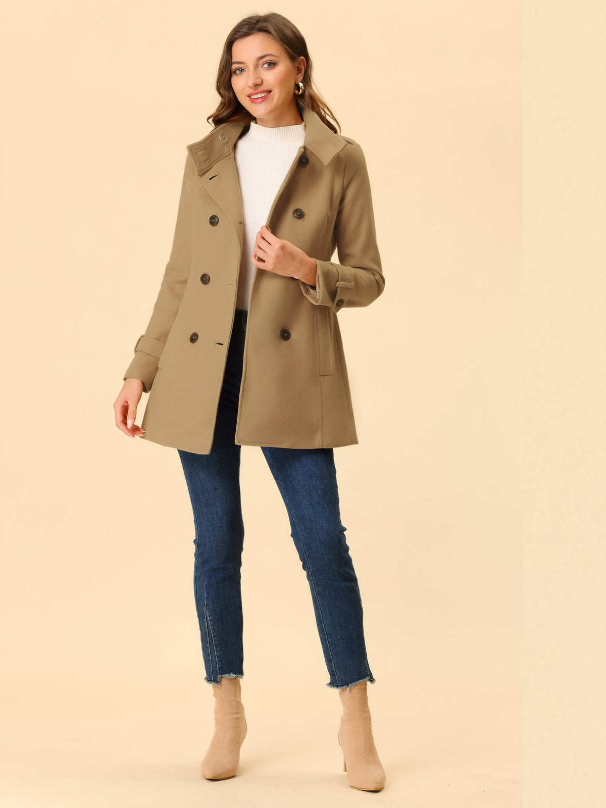 Minimalist Belted Trench Coat