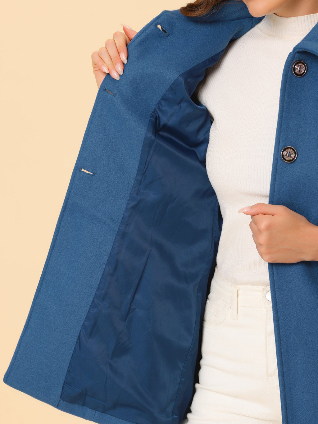 Bowtie Back A-Line Coat