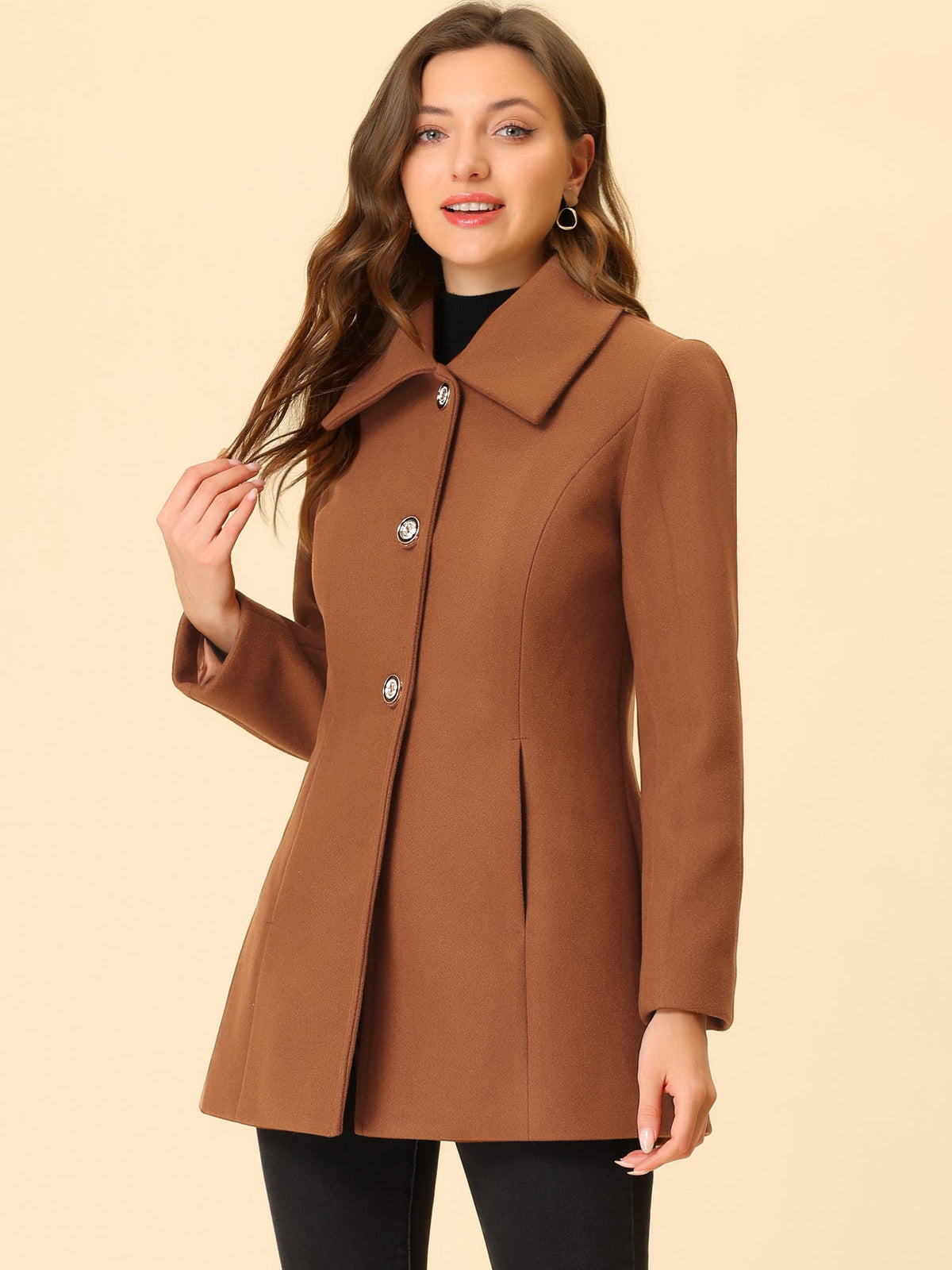 Bowtie Back A-Line Coat