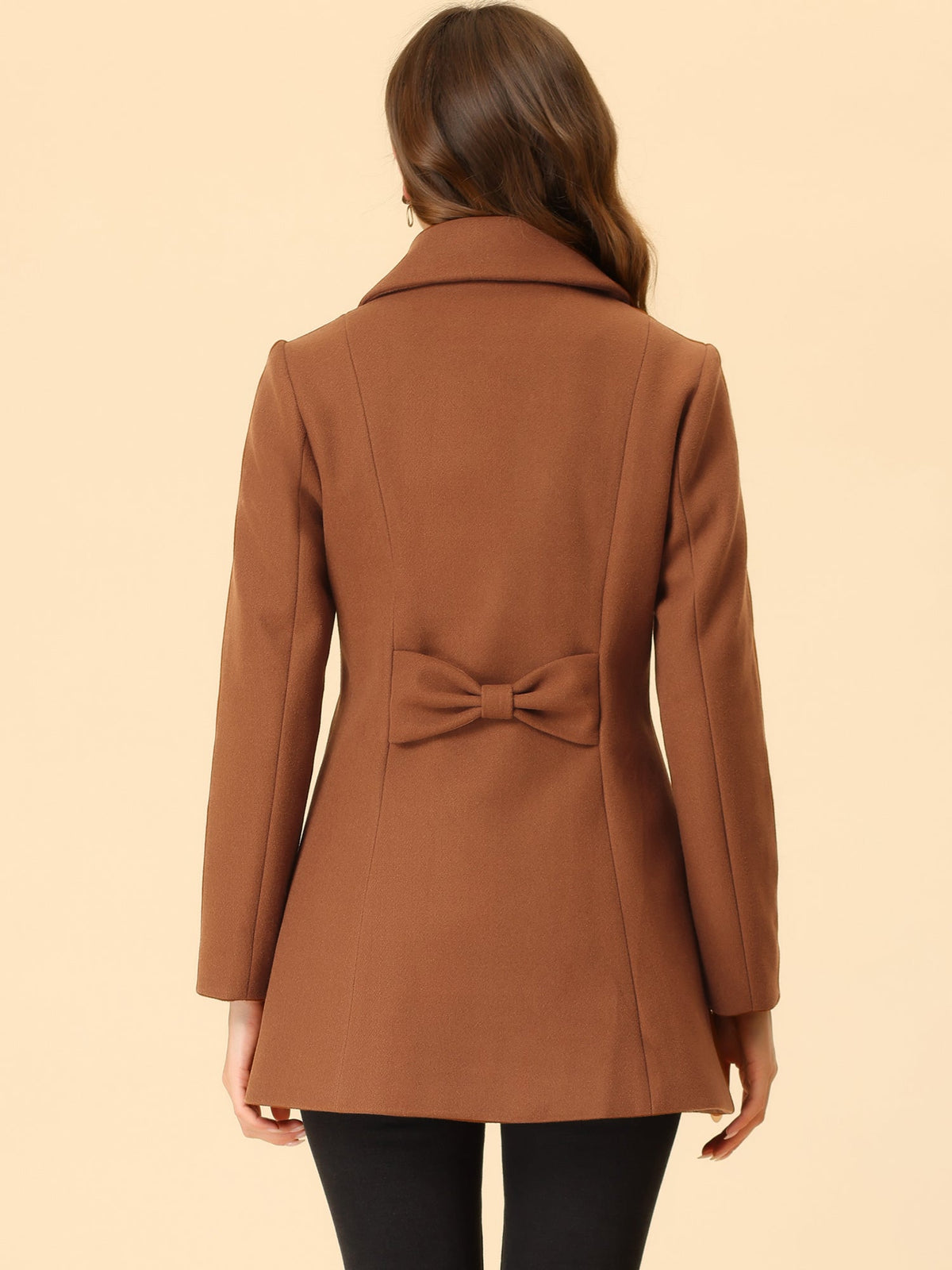 Bowtie Back A-Line Coat