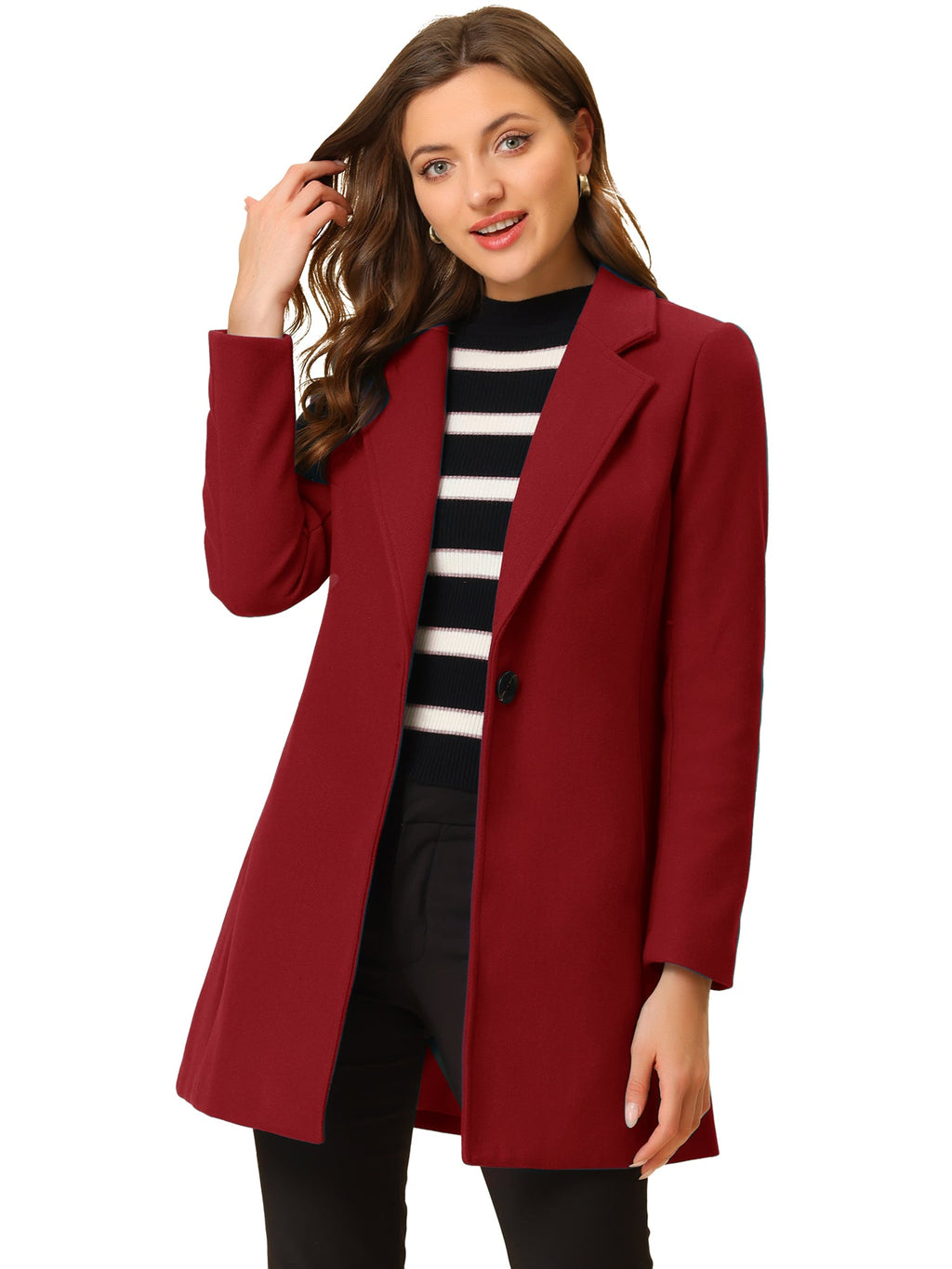 Lightweight Notched Lapel Overcoat