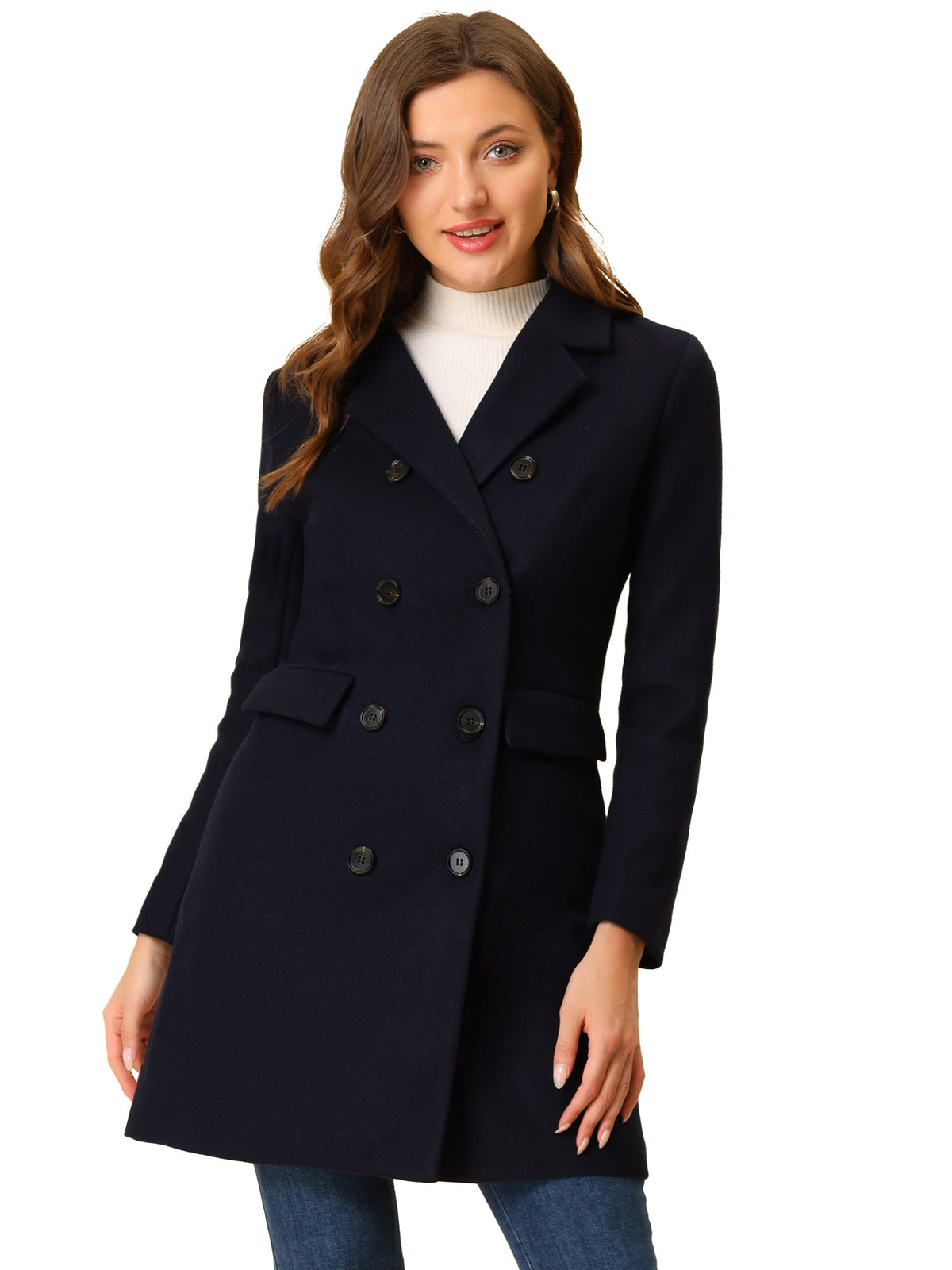 Double-Breasted Lined Overcoat