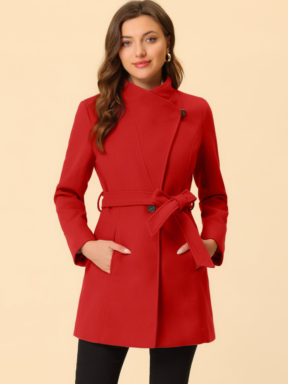 Button-Closure Classic Trench