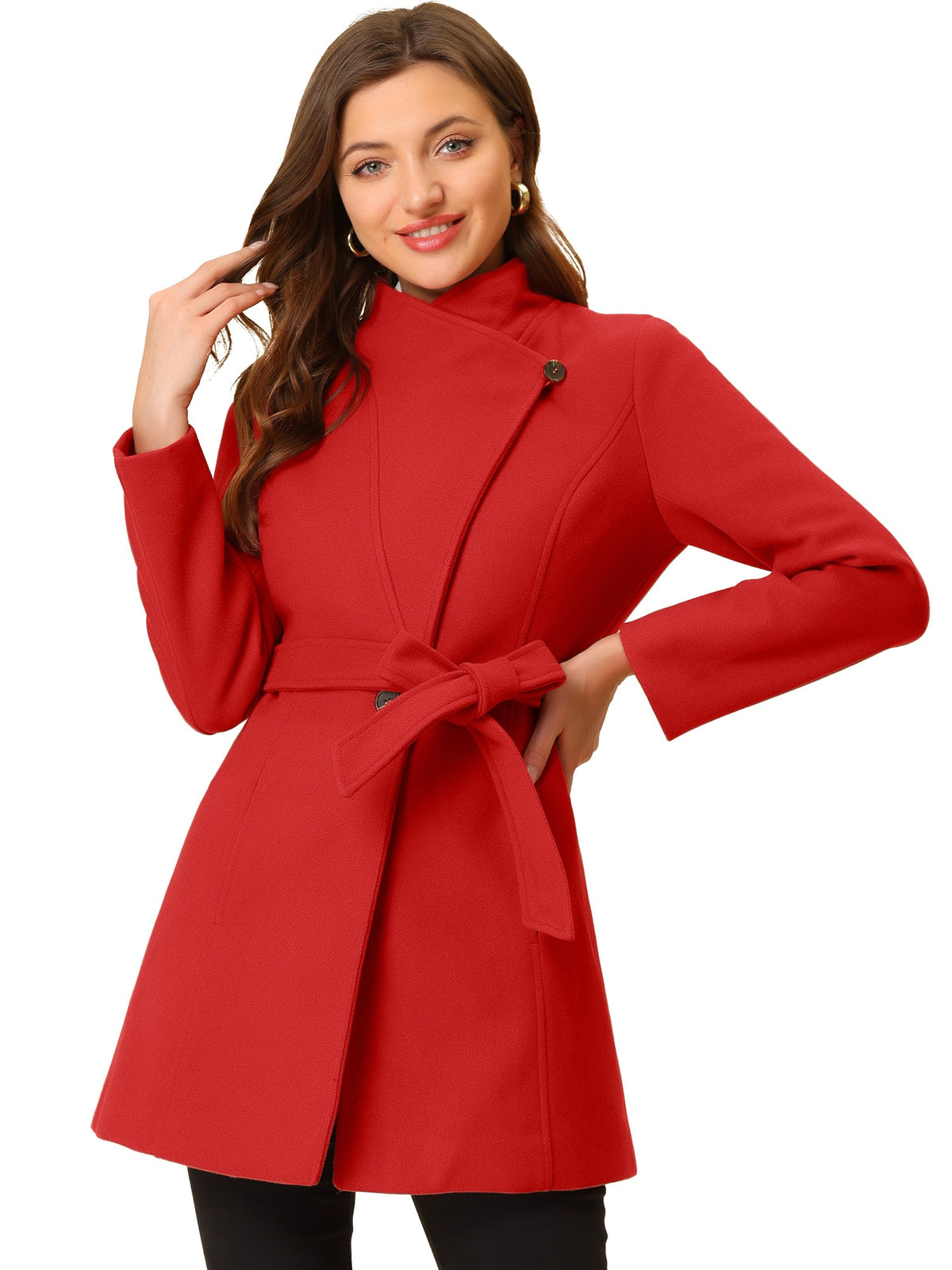 Button-Closure Classic Trench