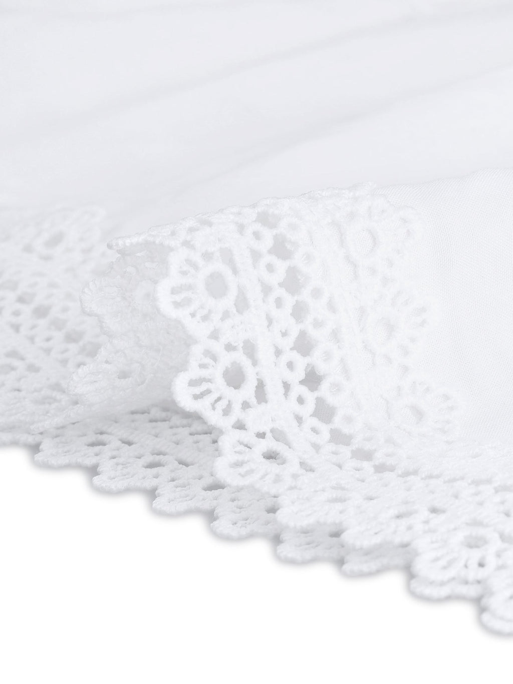 Crochet Lace Pleated Dress
