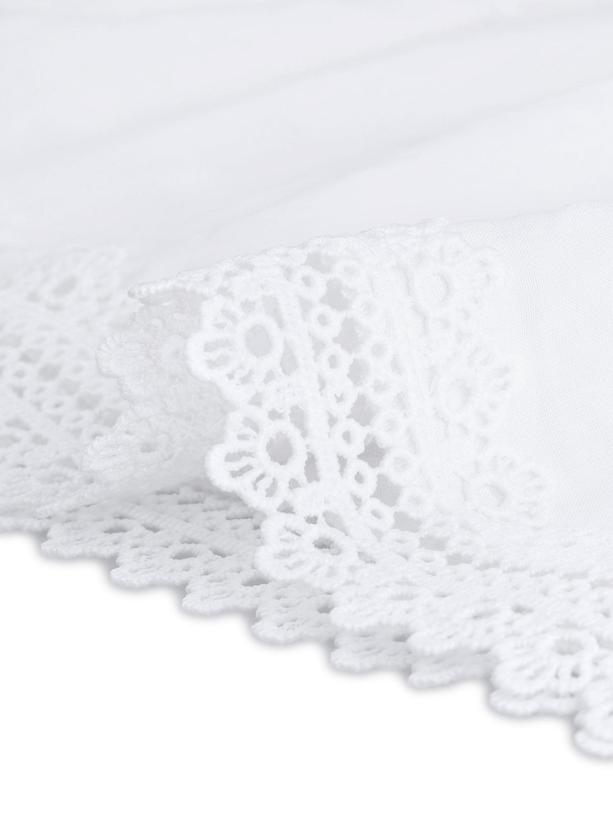 Crochet Lace Pleated Dress