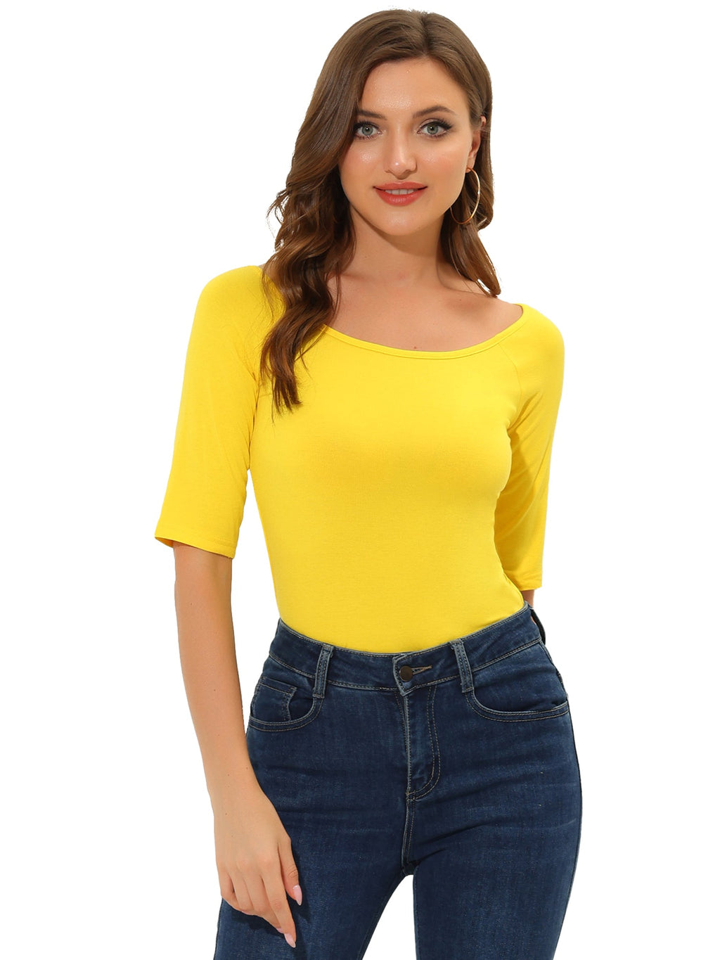 Hip-Length Slim Stretch Tee