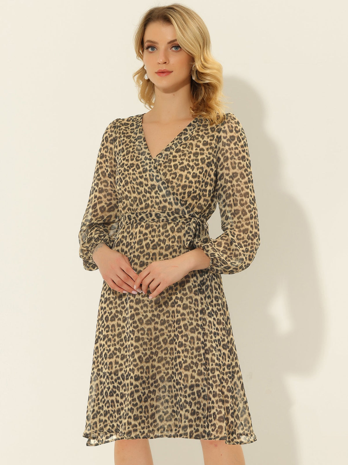Tie Closure Sheer Long Dress