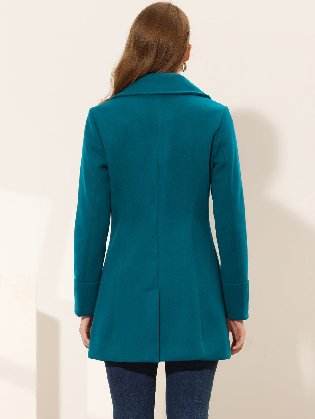 Curved Waist Vent Overcoat