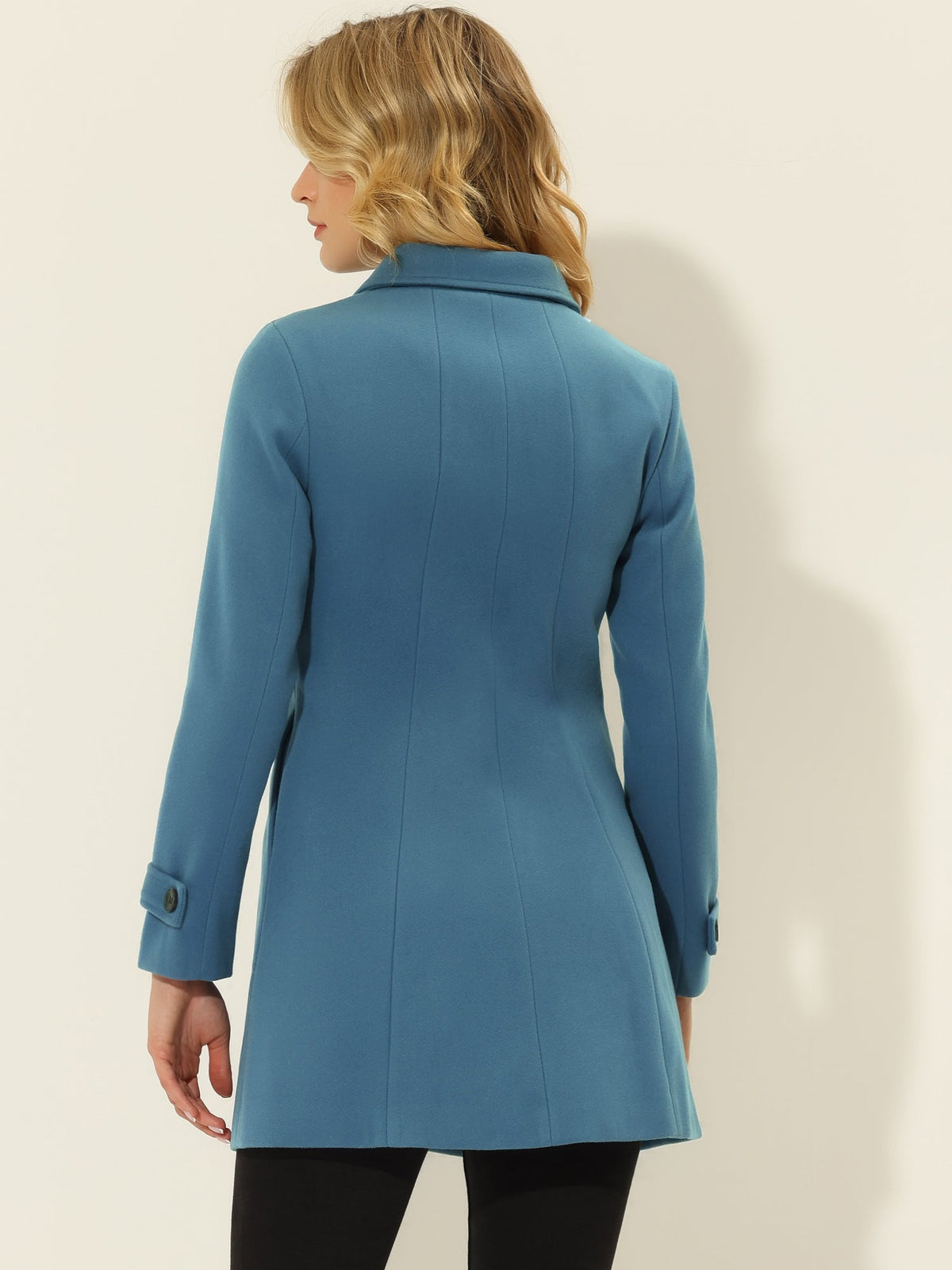Slim-Profile Striped Overcoat