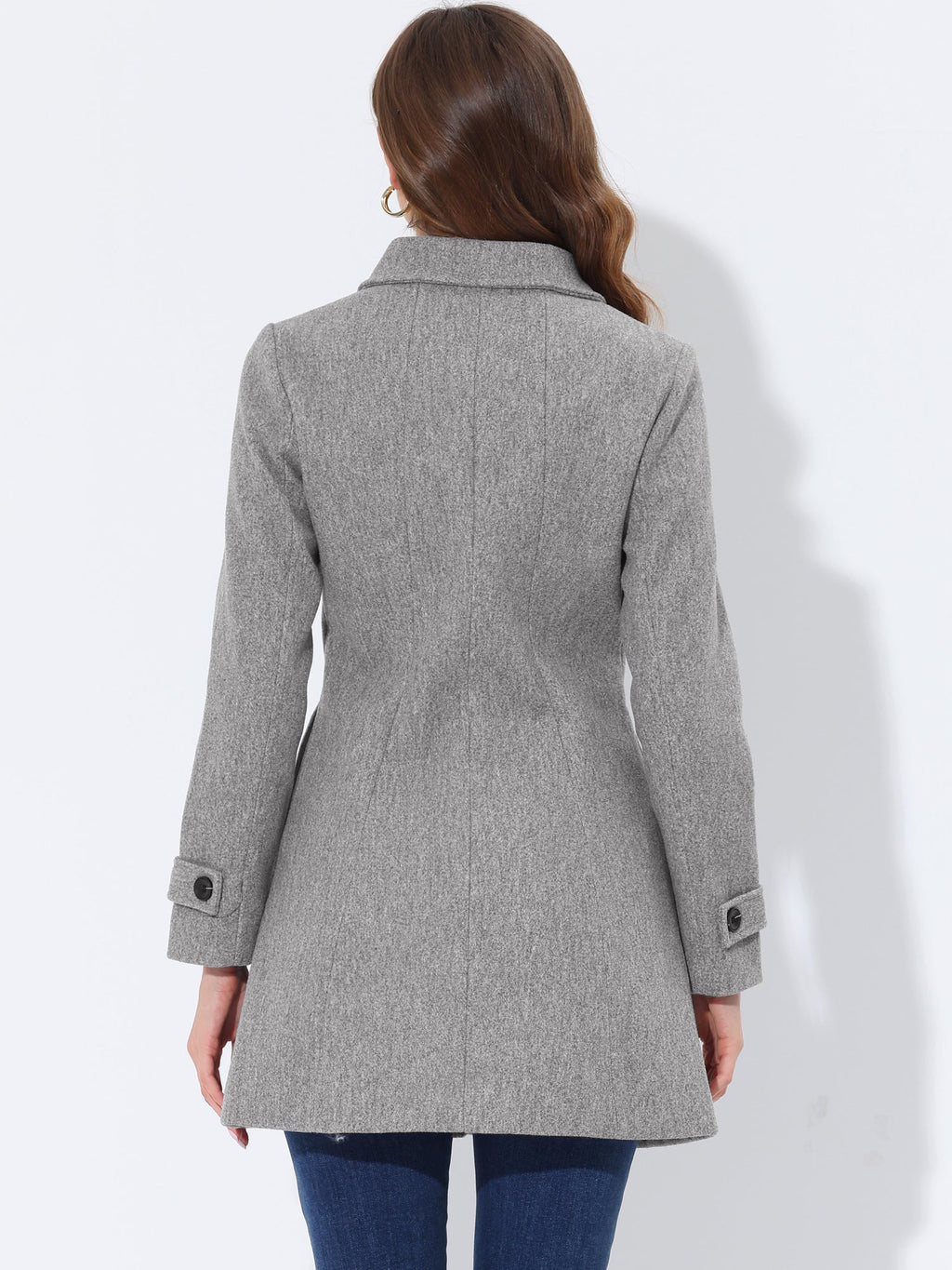 Slim-Profile Striped Overcoat