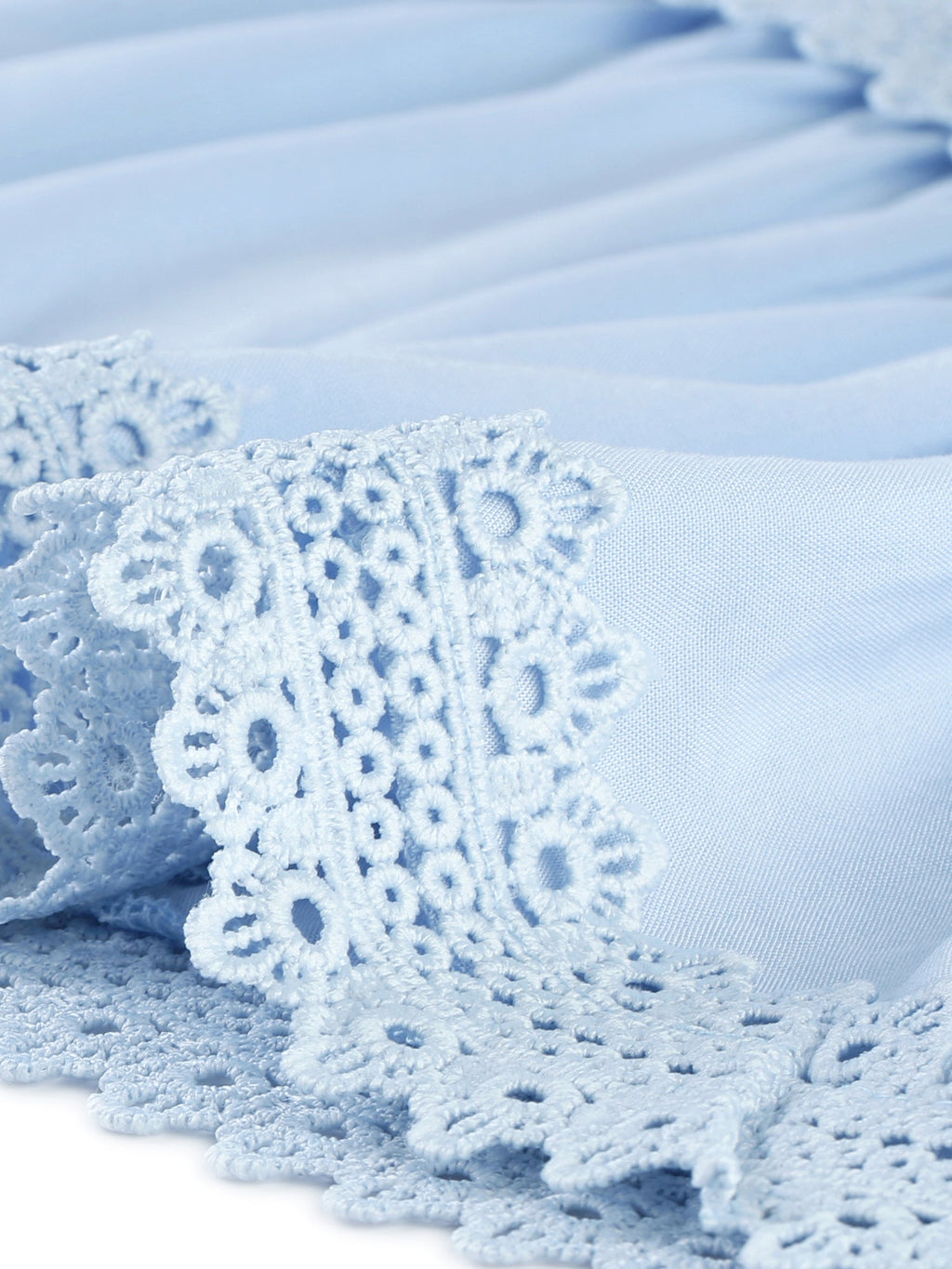 Crochet Lace Pleated Dress