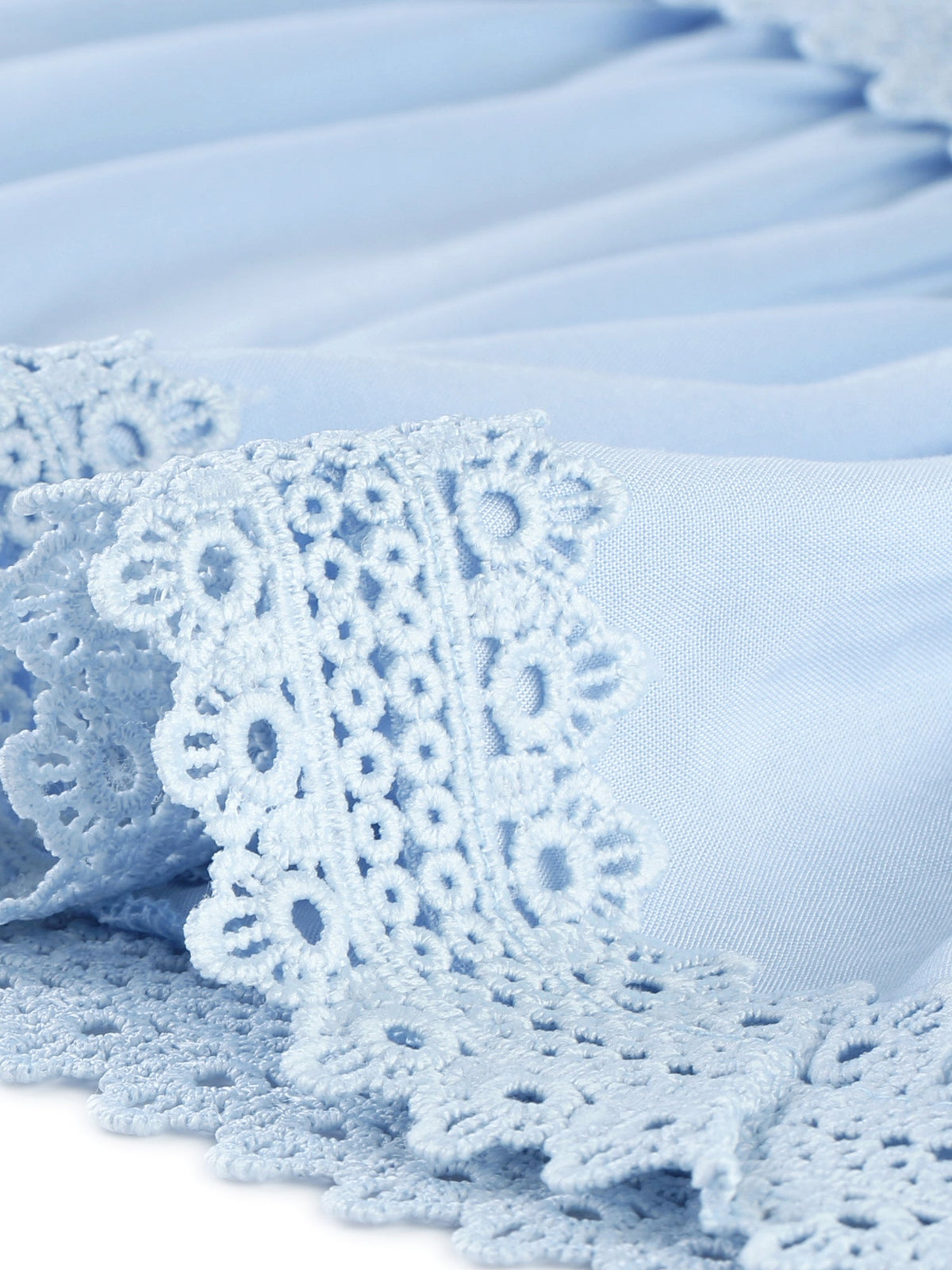 Crochet Lace Pleated Dress