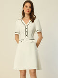 Short Sleeve A-Line Summer Dress