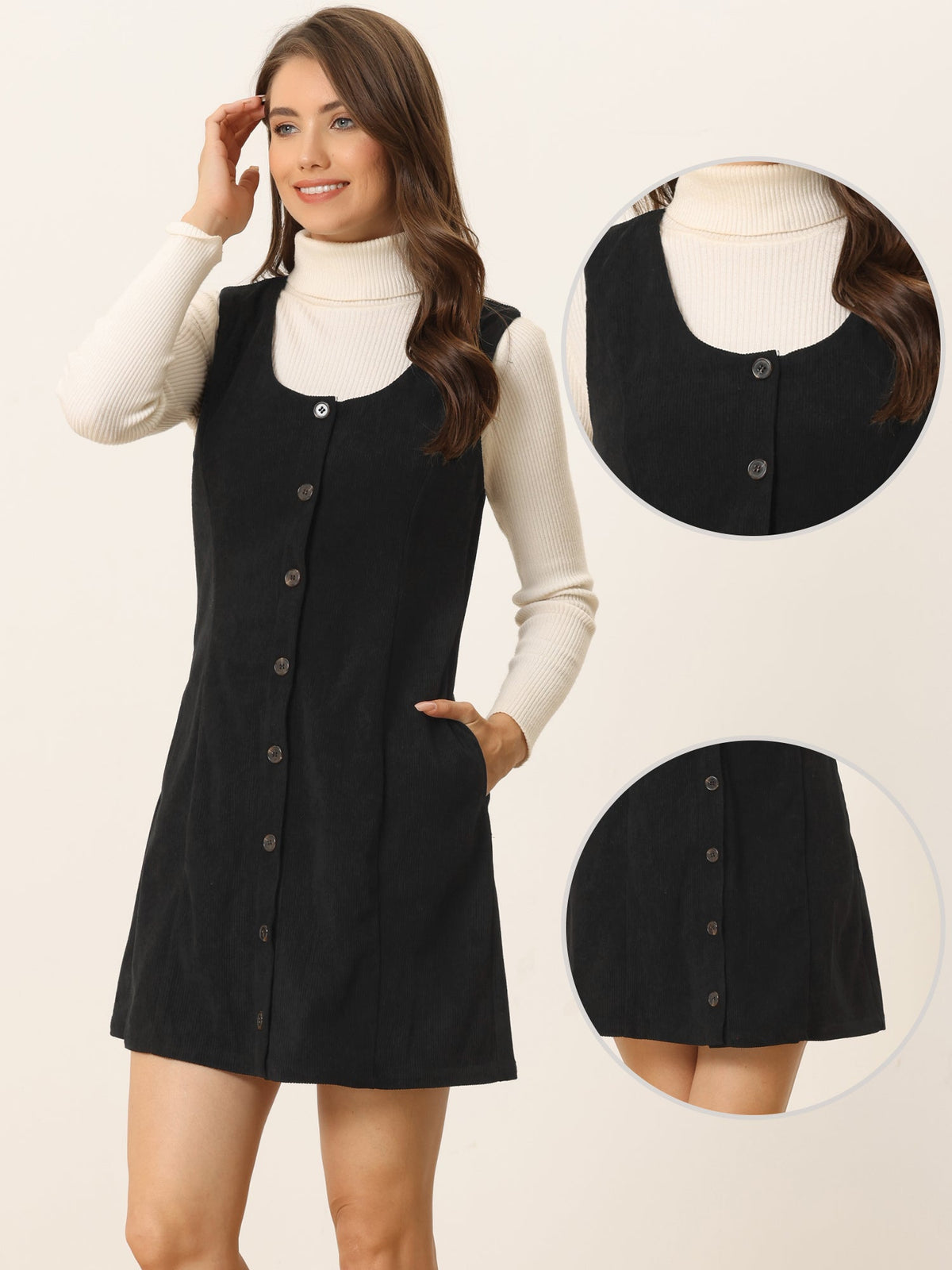 Scoop Neck Sleeveless Dress