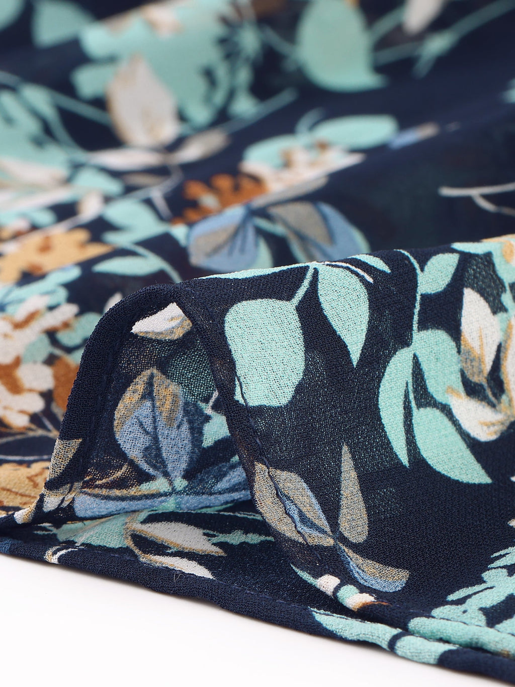 V-Neck Floral Flutter Dress