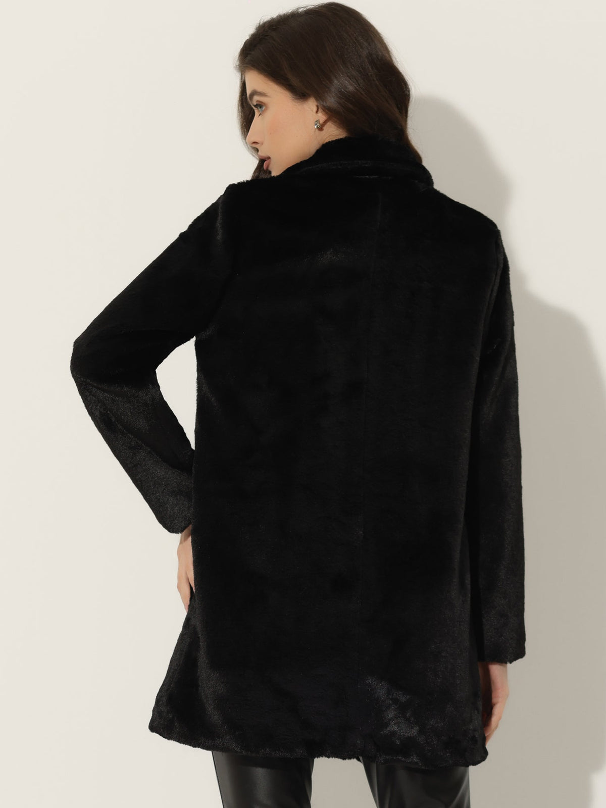 Cloud Wrap Faux Fur Coat